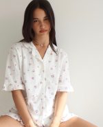 ⁦פיג'מת לונה פרחים⁩ – תמונה ⁦4⁩