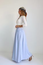 ⁦חצאית איזבל תכלת⁩ – תמונה ⁦2⁩