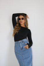 ⁦בגד גוף שחור סאן⁩ – תמונה ⁦2⁩
