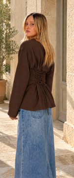 ⁦חולצת קשירות בגב⁩ – תמונה ⁦2⁩